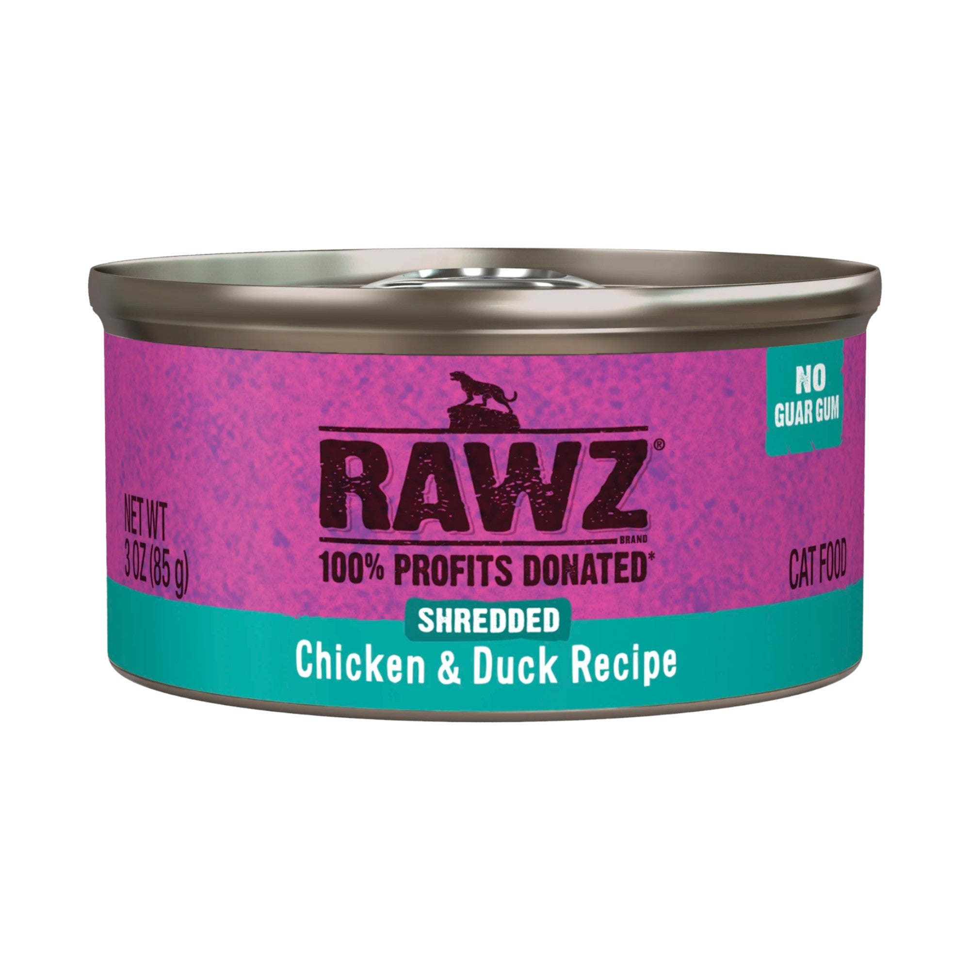 Rawz Shredded Chicken & Duck Cat Can Recipe (3oz)