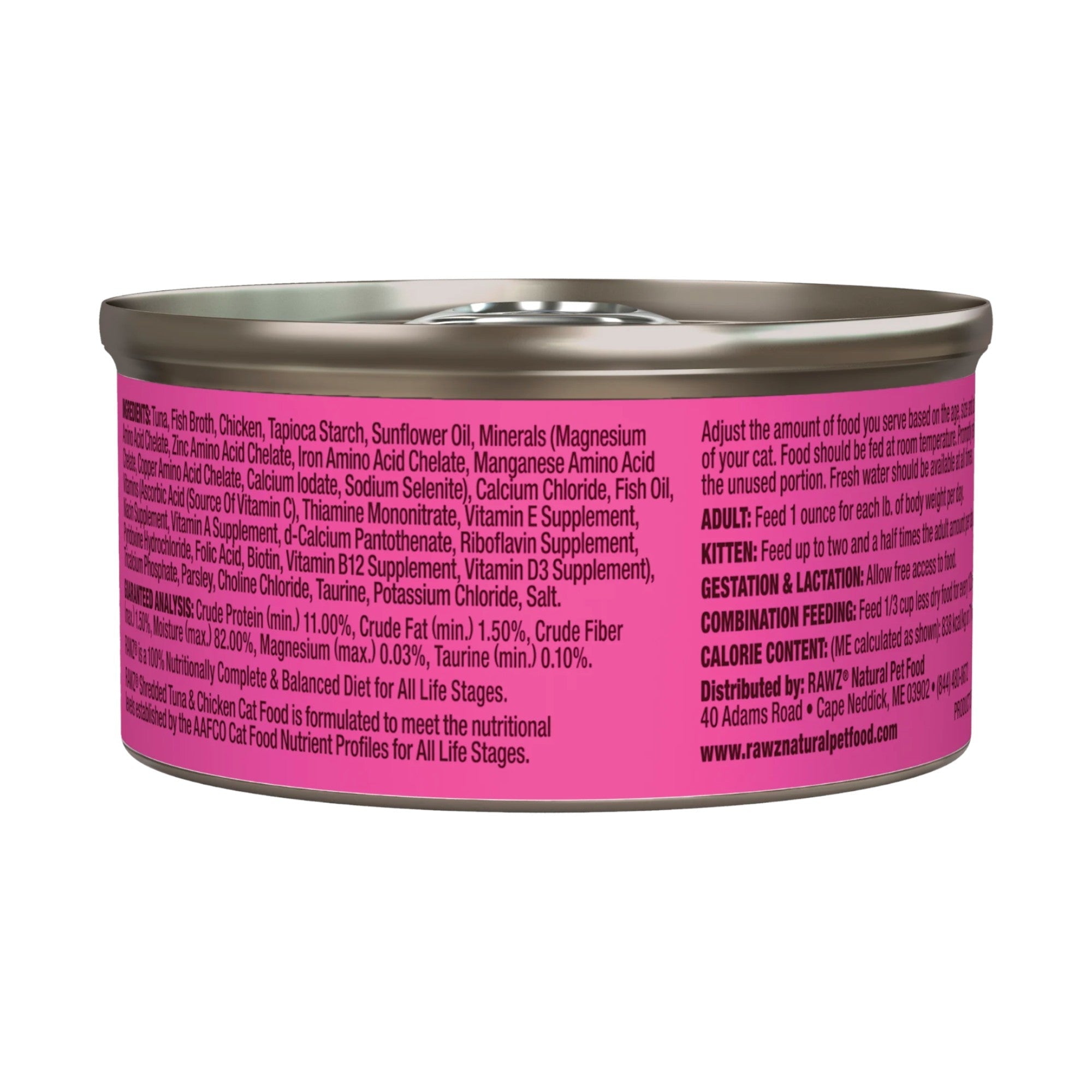 Rawz Shredded Tuna & Chicken Recipe For Cats (3oz)