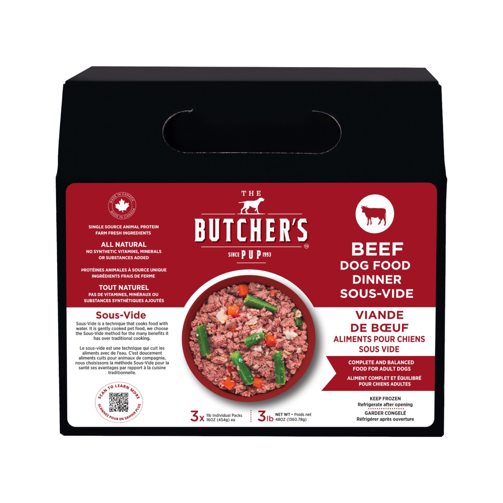 Butcher's Pup Dog Gently Cooked Beef (3lb)
