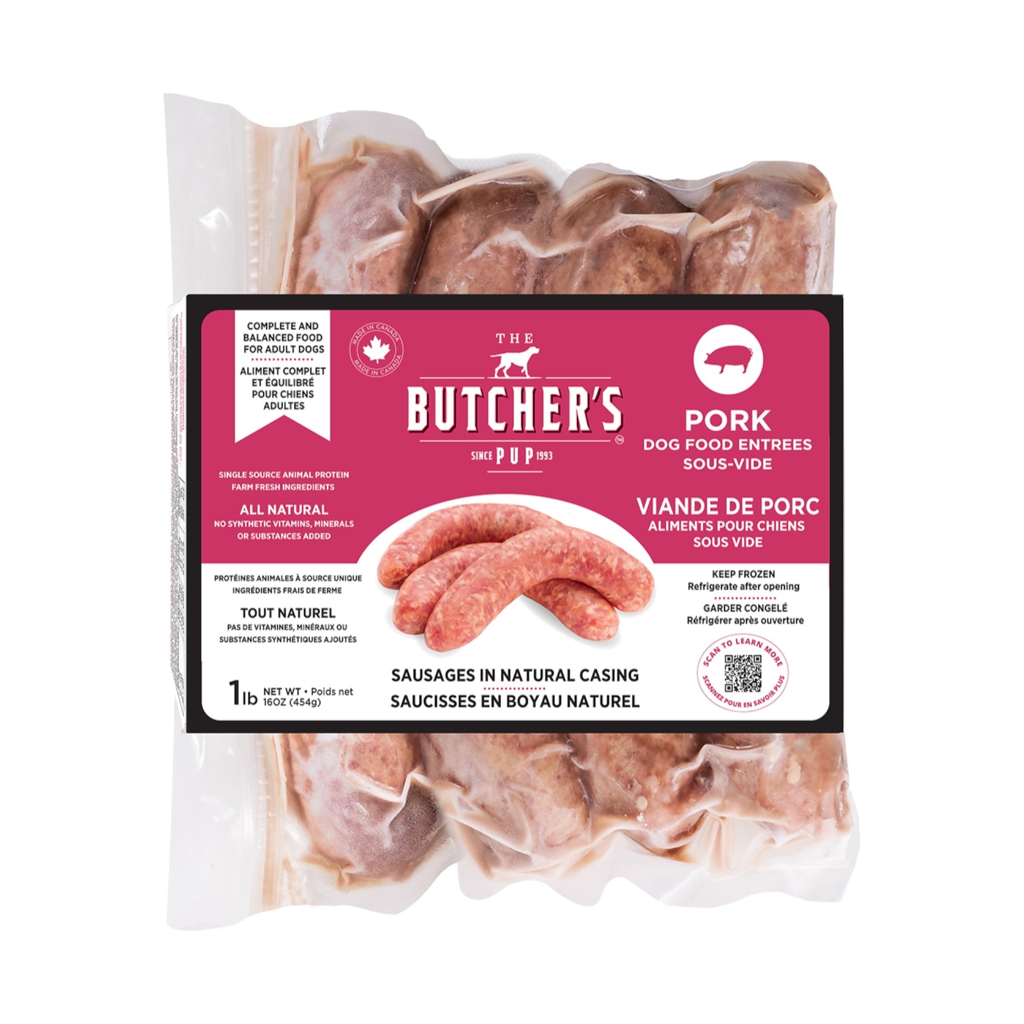Butcher's Pup Pork Sausage (1lb)