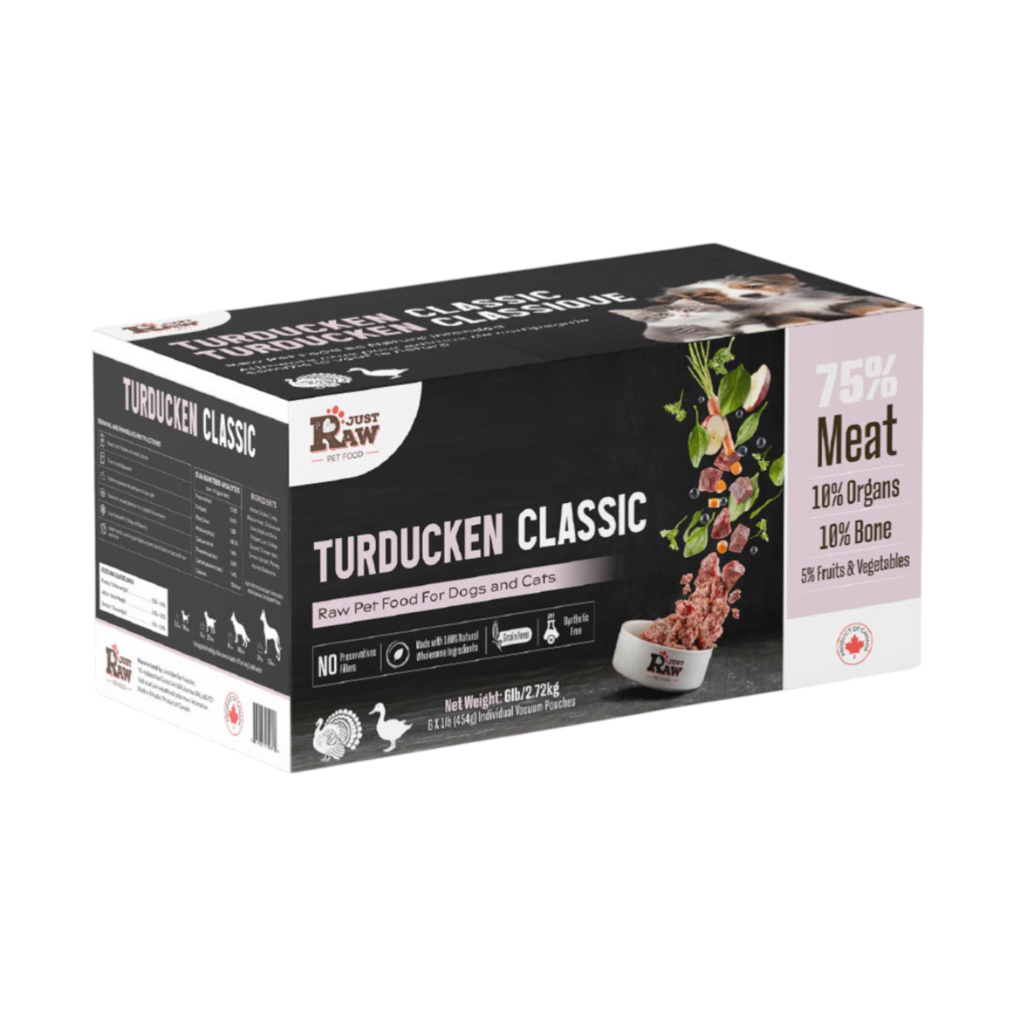 Just Raw Turducken Classic (6lb)