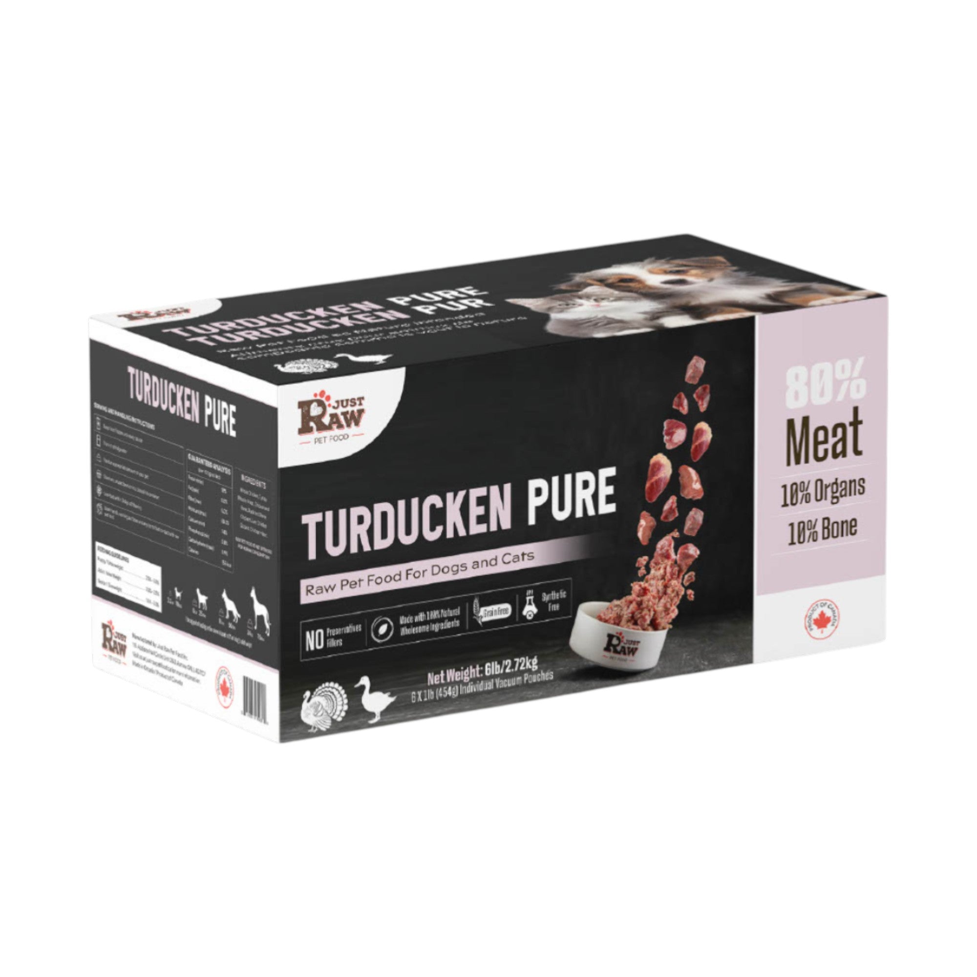 Just Raw Pure Turducken (6lb)