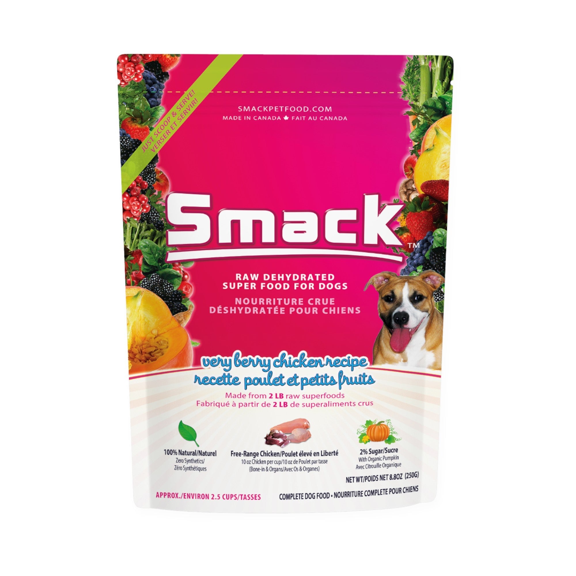 Smack Dog Dehydrated Very Berry Chicken (2.5kg)