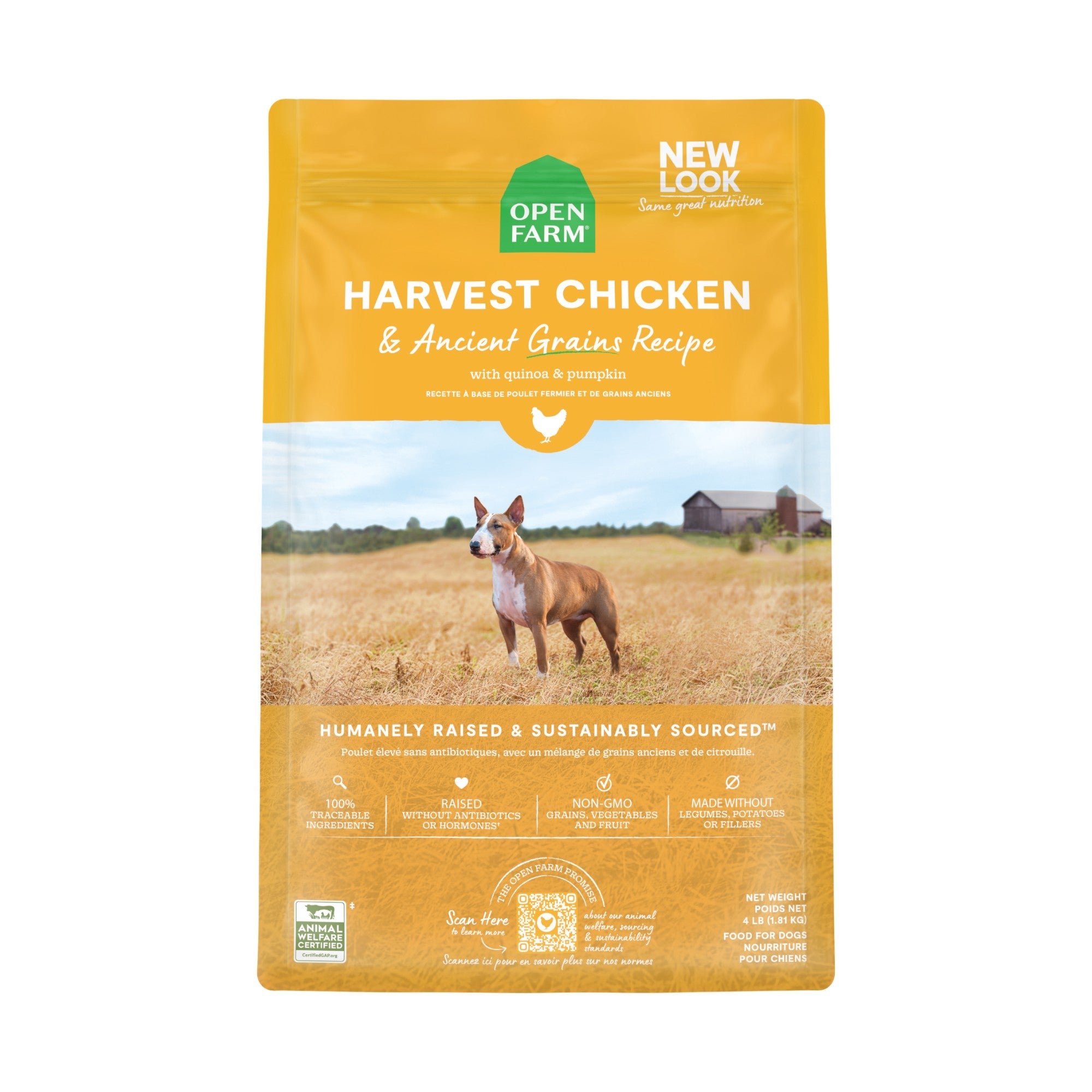 Open Farm Chicken Ancient Grains Dog (4lb)