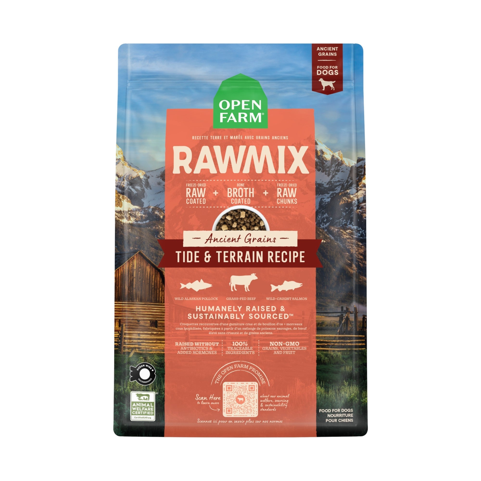 Open Farm Rawmix Tide & Terrain Ancient Grains Dog (20lb)