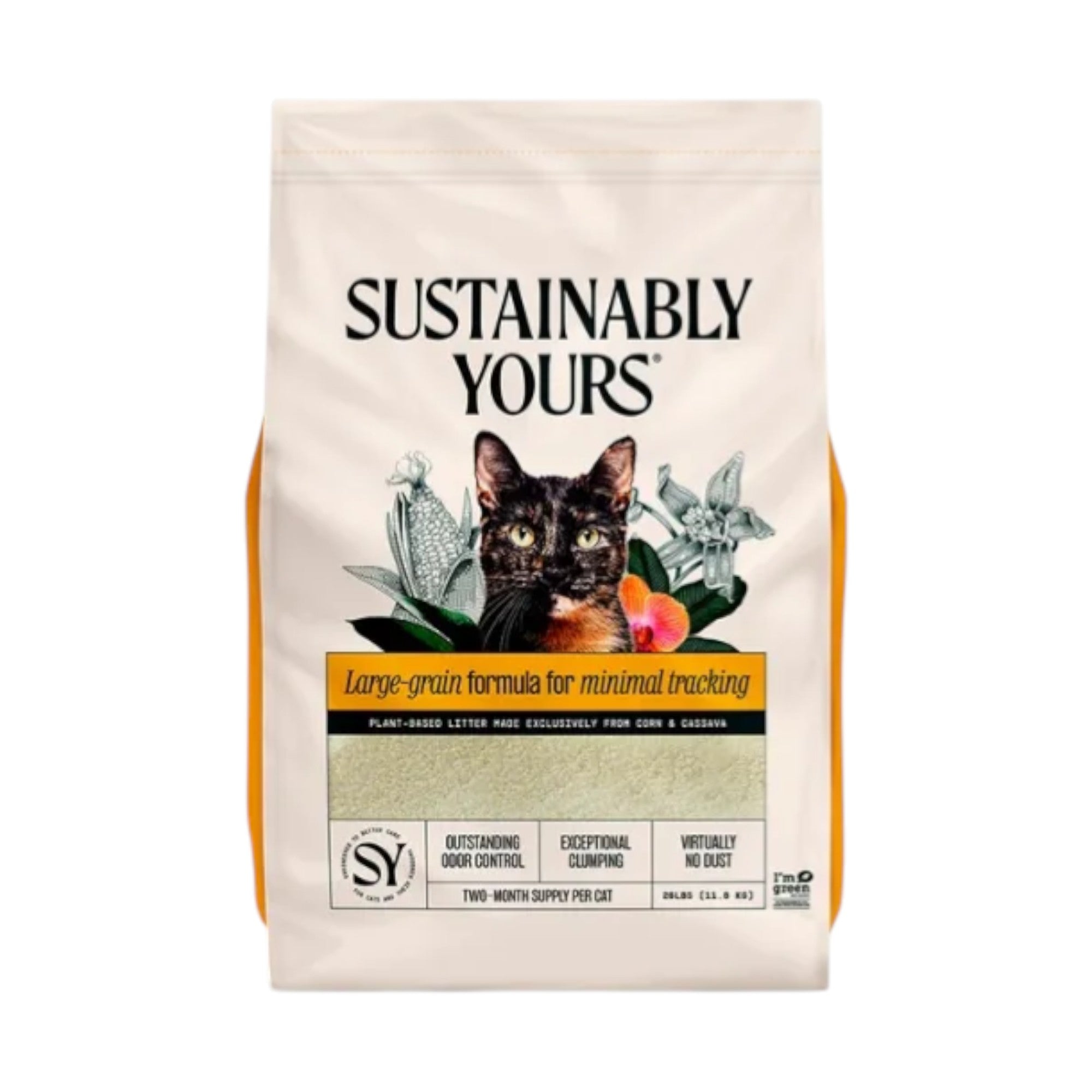 Sustainably Yours Cat Litter Large Grain (13lb)