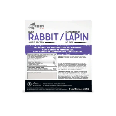 Iron Will Basic Rabbit (6lb) - Tail Blazers Etobicoke