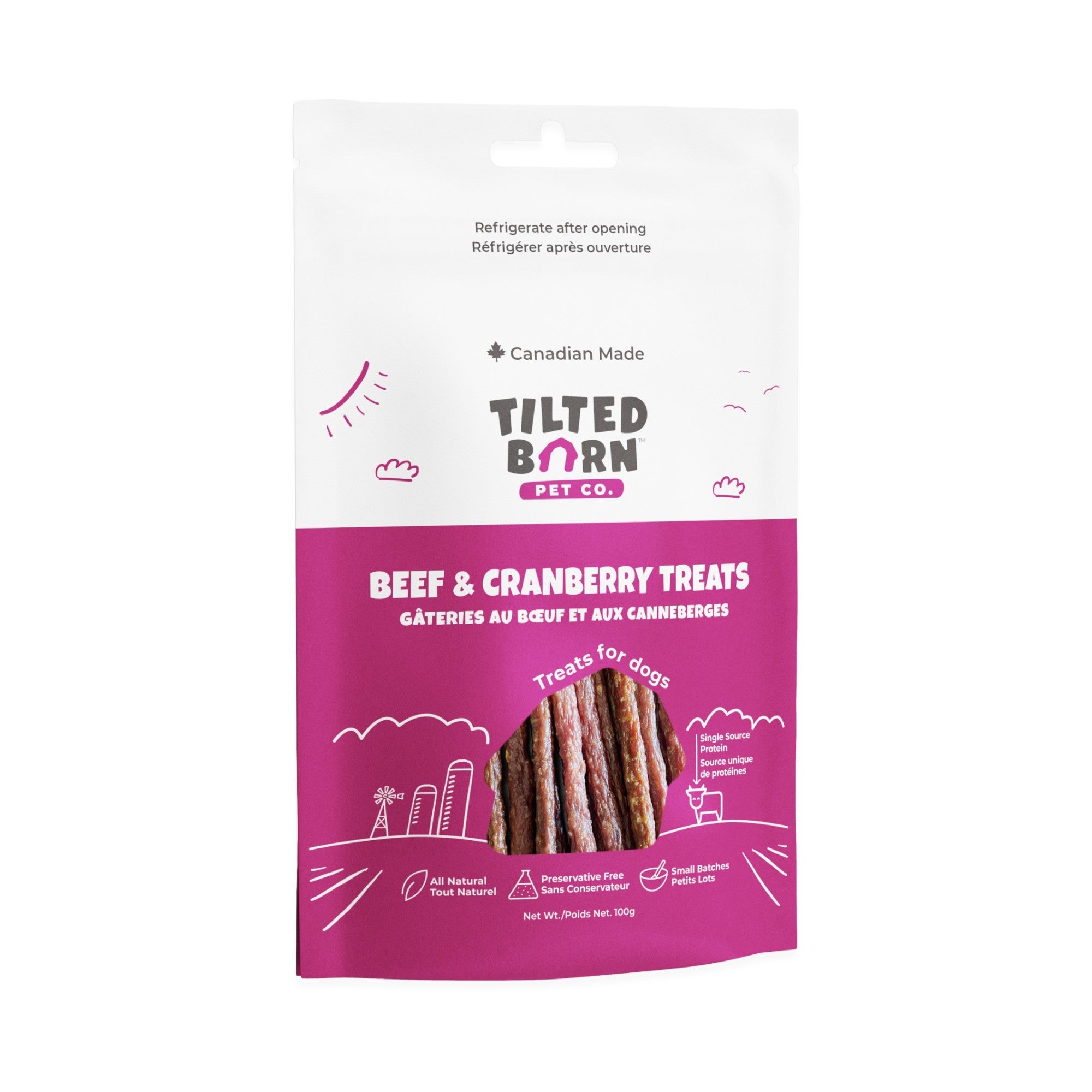 Tilted Barn Beef & Cranberry Treats (100g)