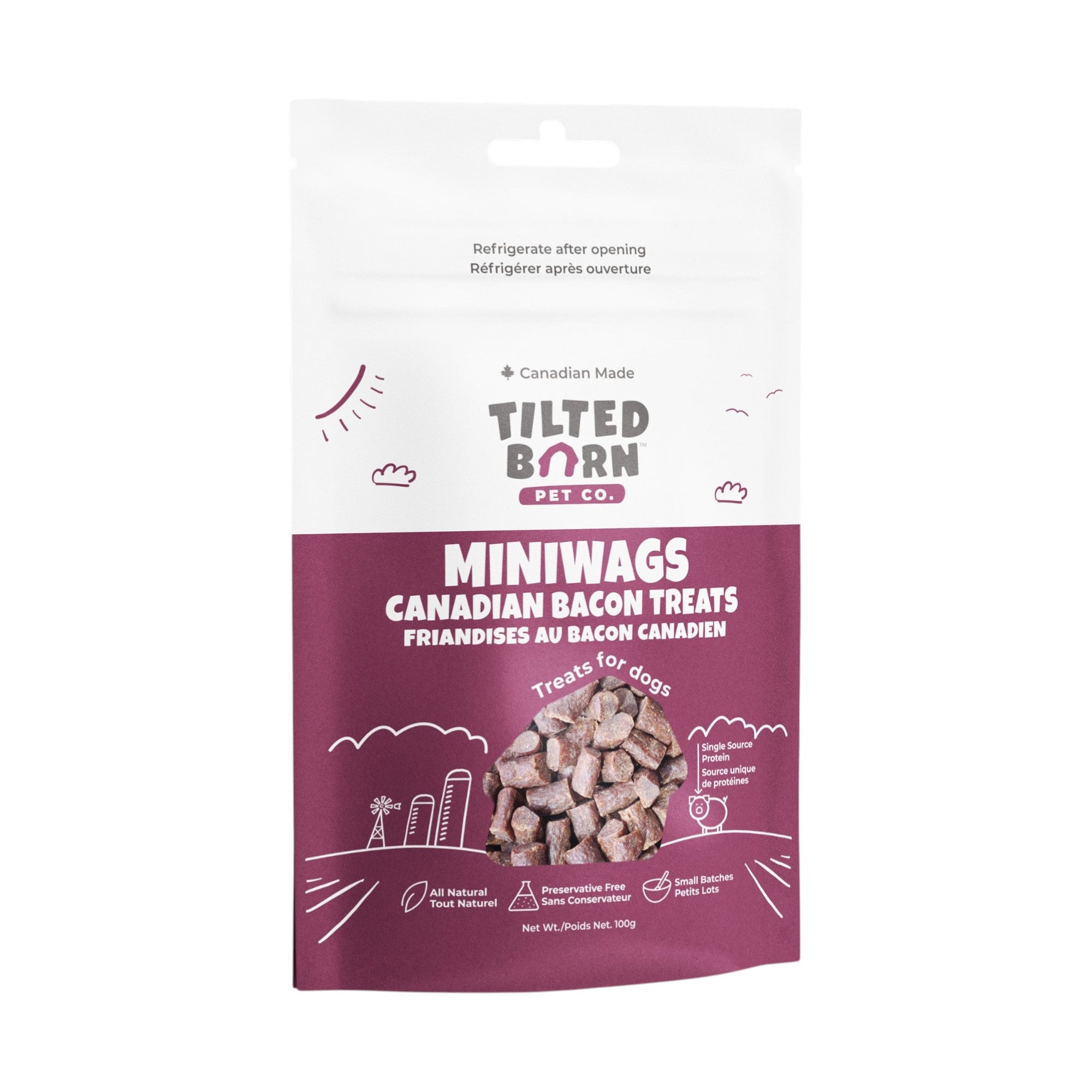 Tilted Barn Bacon Miniwags Treats (100g)