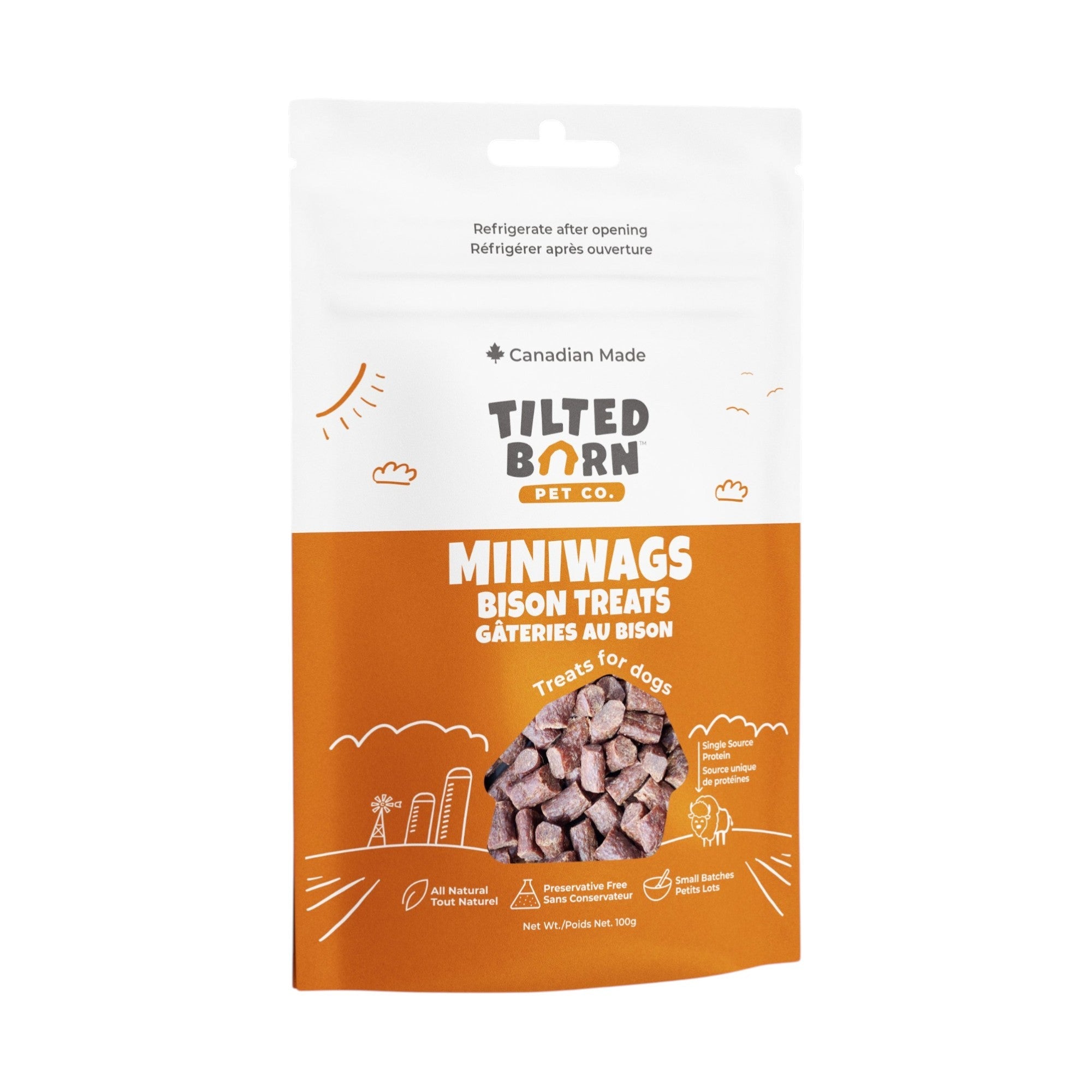 Tilted Barn Bison Miniwags (100g)
