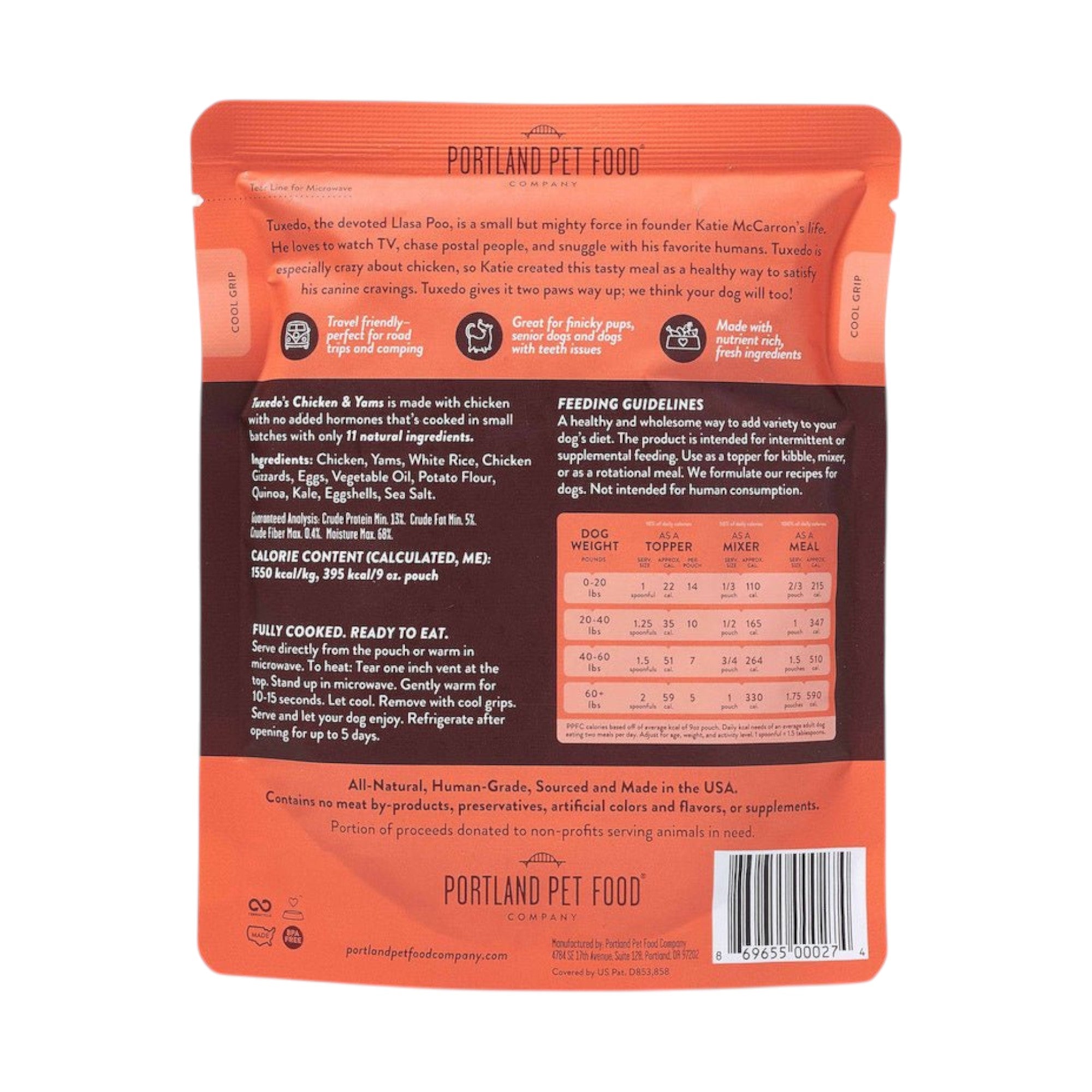 Portland Gf Chic & Yams Dog (9oz)