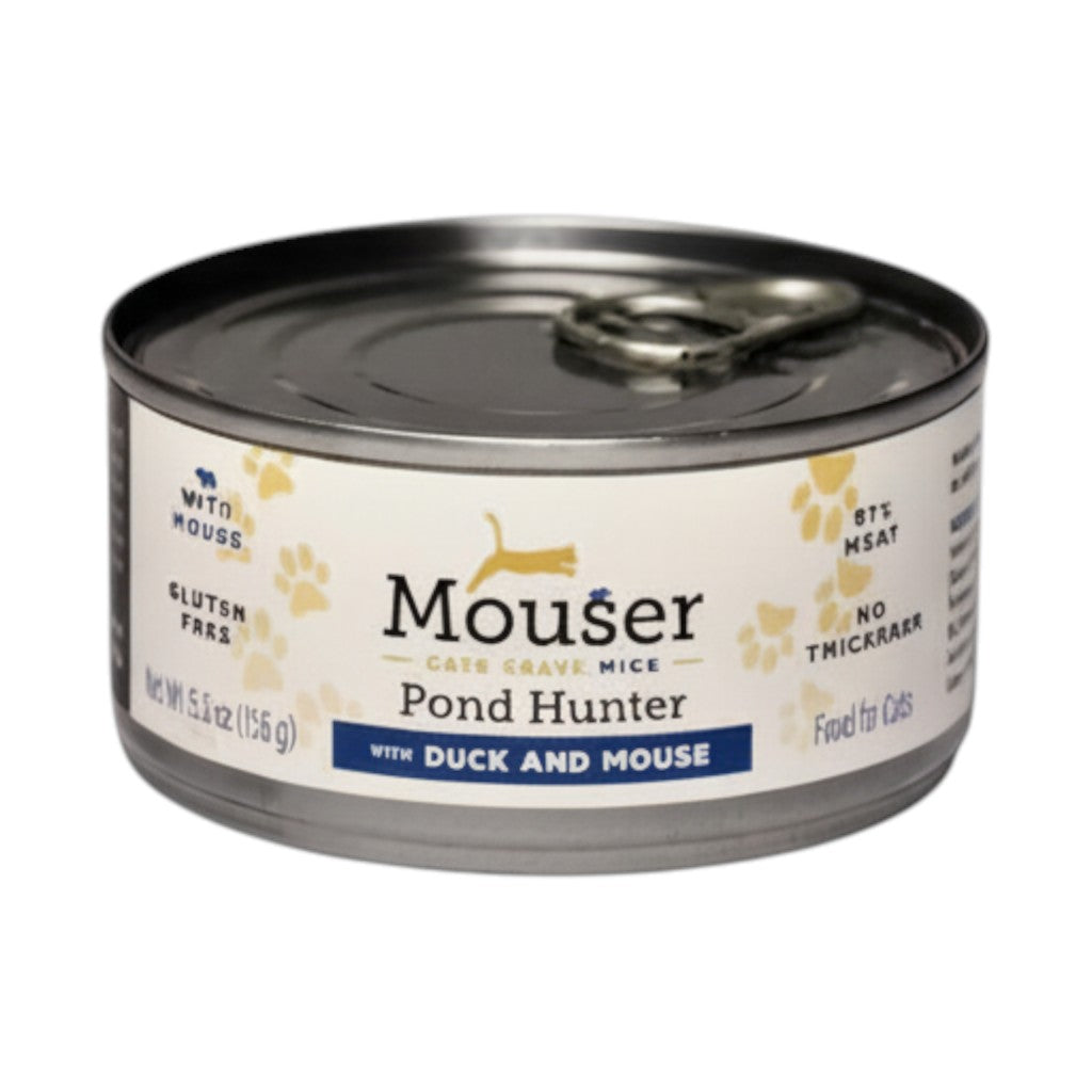 Mouser Pond Hunter Wet Cat Food Duck & Mouse (5.5oz)