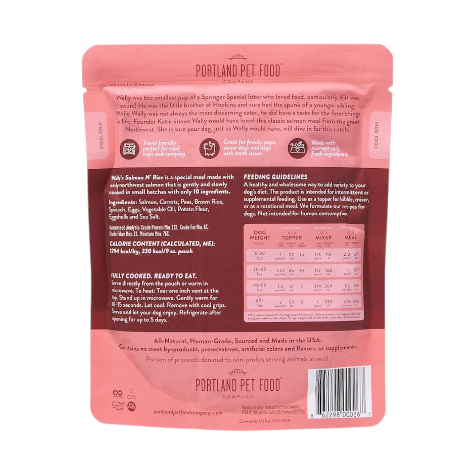 Portland Gf Salm N Rice Dog (9oz)