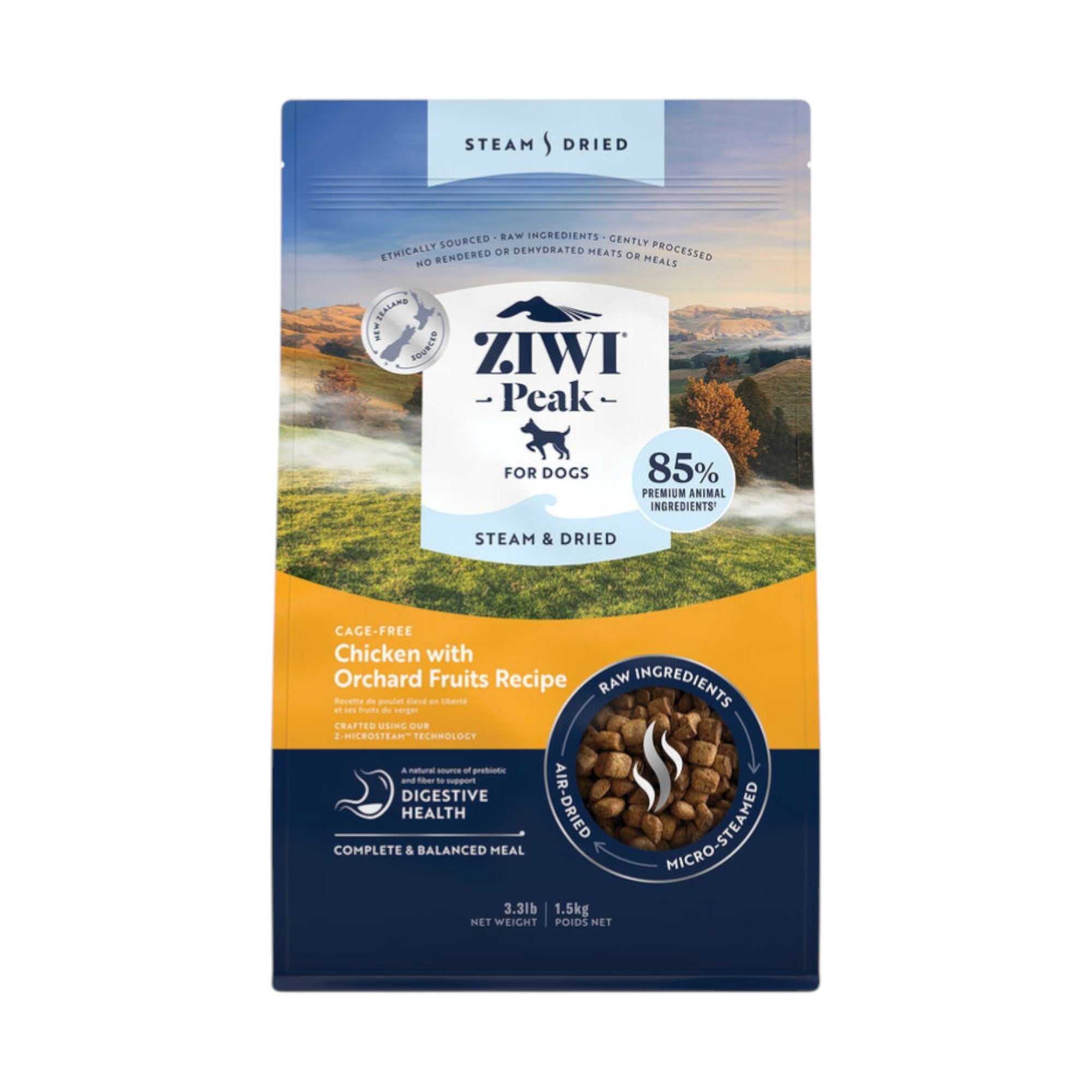 Ziwi Ziwipeak Dog Steam & Dried Chicken & Fruit (1.5kg)